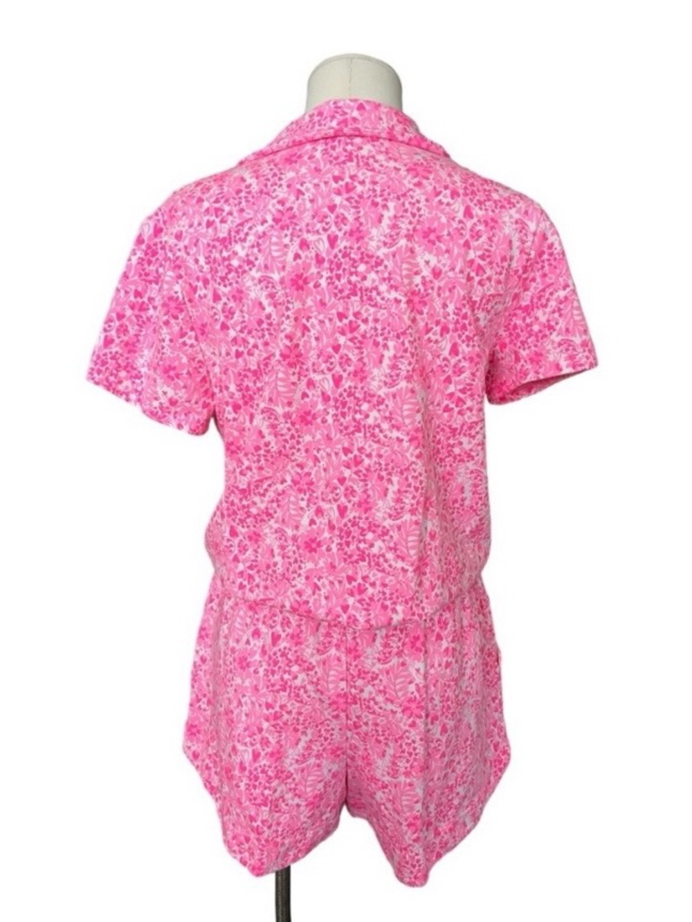 NWT Lilly Pulitzer Pink Shandy Invest a Gator Jorgie Romper Size Medium - Picture 3 of 4